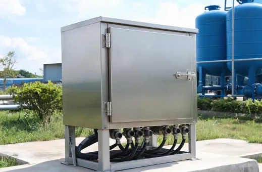 Water treatment pump control cabinet